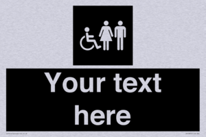 Custom information: black panel disabled female and male